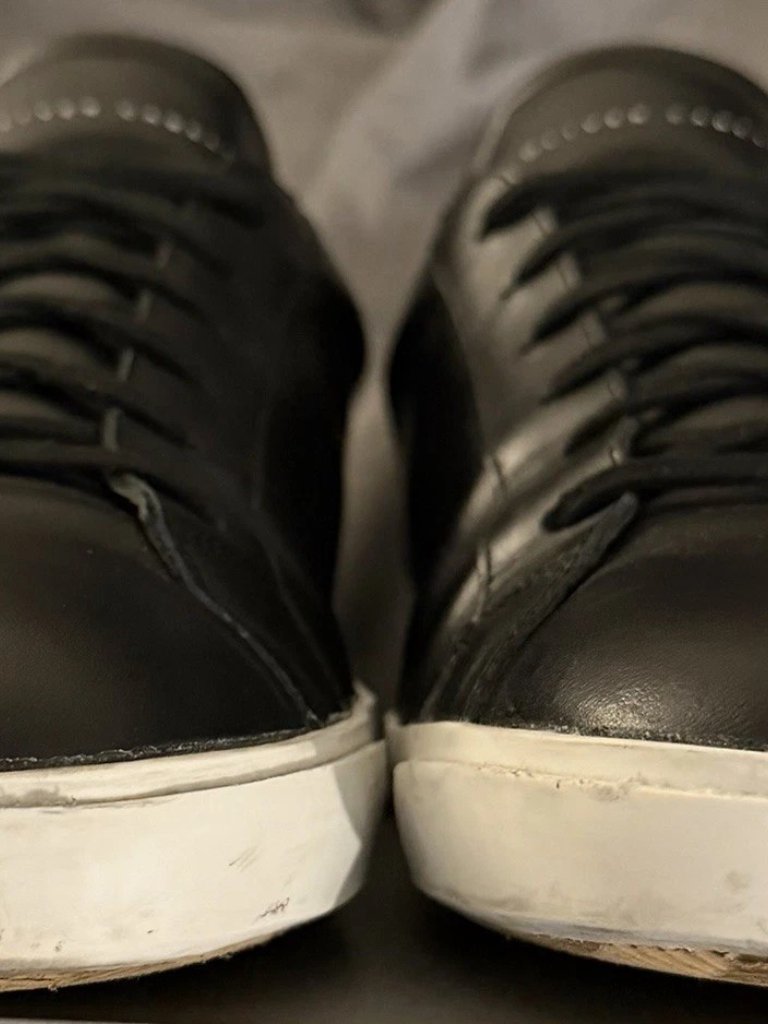 Oliver Cabell Mens Demi ‘Daybreak’ Distressed Italian Sneakers Size Eu 45/ Us 12 — image 3 of 6
